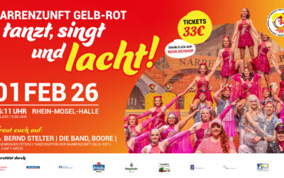 Närrischer Höhepunkt: Die große Sitzung der Narrenzunft Gelb-Rot
