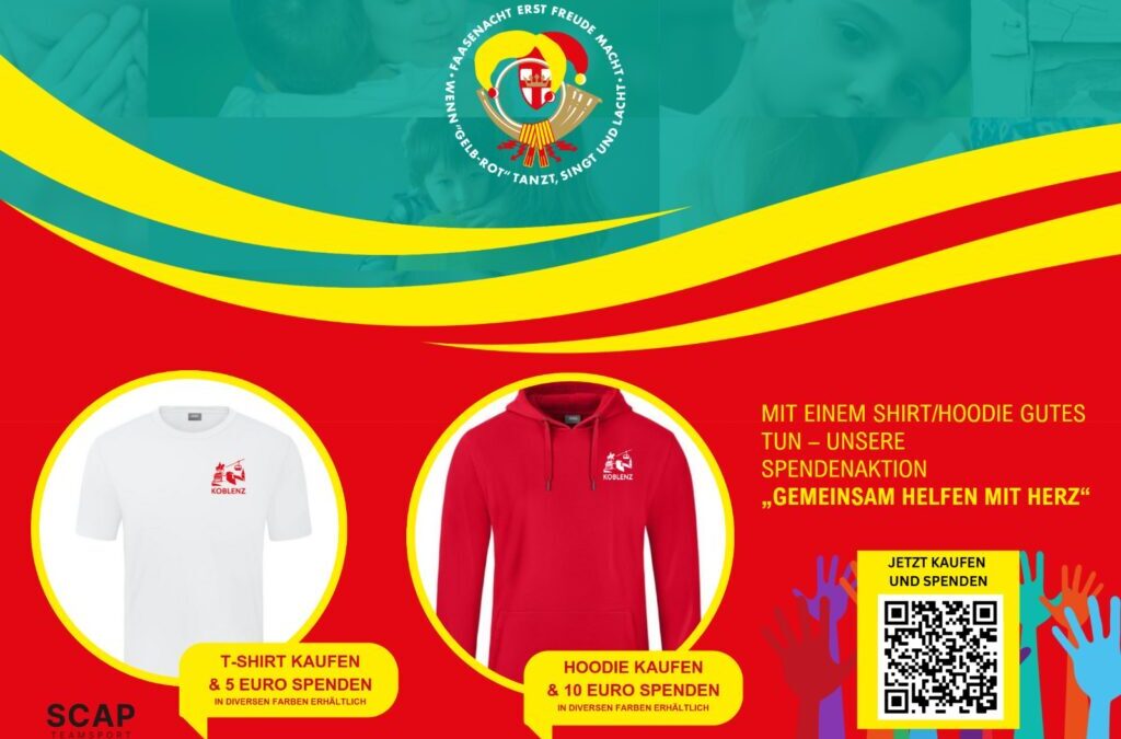 Mit einem Shirt Gutes tun – unsere Spendenaktion „Gemeinsam helfen mit Herz“